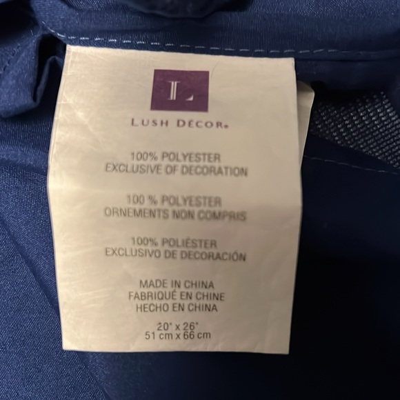 Lush Royal Blue pillow sham - Picture 3 of 3